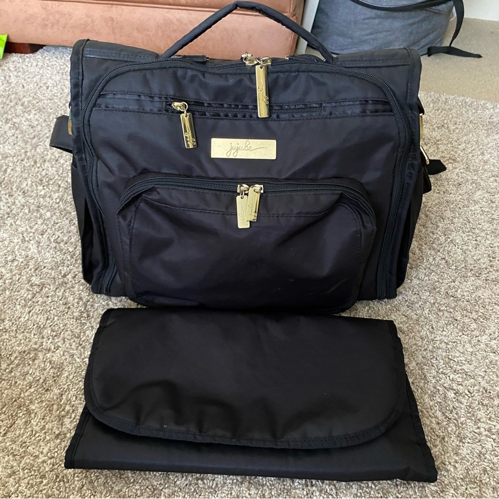 COPY - Jujube BFF Monarch Black and Gold Diaper Bag Backpack, without diaper pad